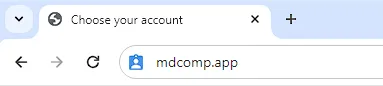 Type in "https://mdcomp.app" into the URL